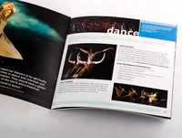 Vente en gros design personnalisé de luxe a5 mini papier triple livre de catalogue de produits passeport plié livret service d'impression de brochures