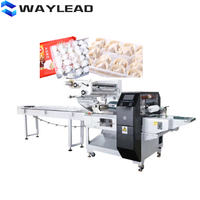 Machine à emballer les pains flux de remplissage complet de qualité alimentaire machine à emballer les oreillers des croissants machine à emballer flux