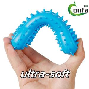 Divertente giocare Tpr a forma di osso spinato cucciolo osso dentizione di alta qualità gomma naturale cane giocattolo - Product Image 5
