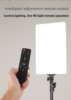 2 Packs de kit d'éclairage vidéo Led Panneau lumineux 2800k-6500k 2.1m Support de lumière pour studio PhotographyVideo Recording Game Live Streaming