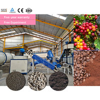 Ligne de production d'engrais bio-organique automatique WINWORK avec moteur pour les déchets de transformation du café, haute efficacité, capacité de 1 à 22 t/h