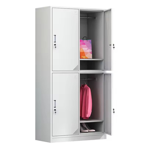 Armoire de rangement à 4 portes en acier, avec barre de suspension, étanche à l'humidité, pour l'école et le <span class=keywords><strong>bureau</strong></span>, fabriquée en Chine - Product Image 2