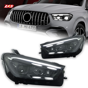Nuovo Gruppo <span class=keywords><strong>Fari</strong></span> a LED di Alta Gamma LKS 2020-2024 per Benz GLE W167, Colore 6000K, 12V, Lente Trasparente, Modifica Retrofit - Product Image 1