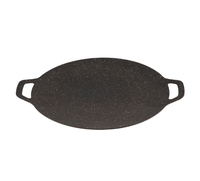 Plaque de Cuisson en Fonte pour Barbecue, Gril, Viande, Réchaud à Gaz et Induction, Poêle à Frire pour le Camping en Plein Air, Fournitures de BBQ