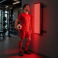 Panneau de luminothérapie LED 5 longueurs d'onde pour le sport et la gym, 300 LED, pour usage domestique, soulagement des douleurs du visage et du corps