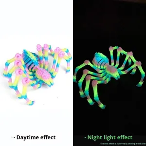 Modèle de jouet araignée squelette en plastique blanc, accessoire sur le thème des animaux pour enfants de 7 à 12 ans, unisexe, produit fini - Product Image 6