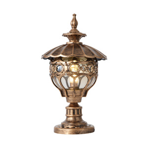 Lámpara de pilar de aluminio global esférica decorativa Luz de pared LED de alto grado Luz de Pilar Luz de poste de valla - Product Image 5