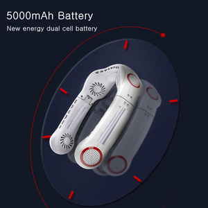 Rechargeable Neck <b>Fan</b> 5000mAh Neck <b>Fan</b> Portable <b>Fan</b> Air Conditioner USB <b>Mini</b> <b>Fans</b> ventilador recargable ventilateur - Product Image 4