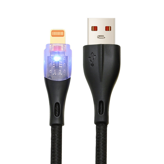 Transparent Light-Emitting Type-C Fast Charging Cable Cross-Border Compatible Mobile Phone Car Charger for Apple Other Devices