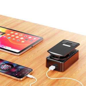 Hot bán xách tay Máy tính để bàn ngân hàng điện xoay khung từ điện thoại di động đứng không thấm nước cho BT loa với người giữ điện thoại - Product Image 1