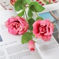 Bunga Eustoma Lateks Mewah Grosir, Sentuhan Asli Lisianthus untuk Dekorasi Natal, Pernikahan & Pesta Rumah, Buatan