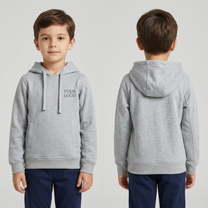 Sudadera con Capucha para Niños, 280 GSM, Algodón y Poliéster, Felpa Cepillada, Corte Regular, Logotipo Bordado Personalizado - Product Image 2