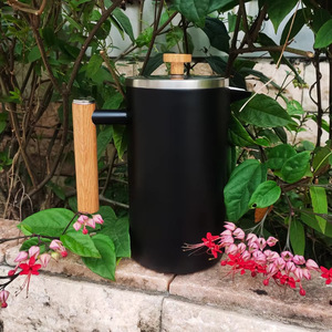 Acier inoxydable SS304 Double paroi Isolé Presse Française Cafetière Moka Pot <span class=keywords><strong>Cafetiere</strong></span> Café et Thé Outils - Product Image 3