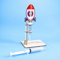 Projet scientifique DIY : Lanceur de fusées en bois – Expériences de physique et d'aérodynamique – Outil éducatif d'introduction pratique