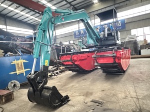 Escavadora Mini Anfíbia com Flutuador à Venda/Água Rasa - Product Image 2