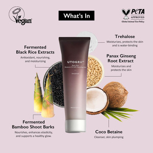 <span class=keywords><strong>Gel</strong></span> <span class=keywords><strong>Detergente</strong></span> Viso BlackRice per <span class=keywords><strong>Pelle</strong></span> <span class=keywords><strong>Grassa</strong></span> con Estratto di Alghe, Pulizia dei Pori e Controllo dell'Acne per Uomini - Personalizzazione OEM - Product Image 4