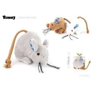 Juguete de Peluche Ratón Yommy de 11.5 cm para Gatos, Juguete Interactivo para Mascotas - Product Image 1
