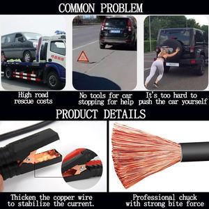 Cable de Arranque para Automóvil, Cable de Conexión de Encendido de Batería, 4 Metros, Núcleo de Cobre Puro Grueso, Herramienta de Emergencia para <span class=keywords><strong>Carga</strong></span> de Vehículos (Común para Todos) - Product Image 5
