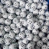 Balles de golf à points noirs pour simulateur de golf, balles d'entraînement spécifiques avec marques de points