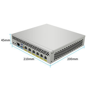 คอมพิวเตอร์อุตสาหกรรมสำหรับเราเตอร์วอลล์การประมวลผลแบบขอบเกตเวย์พร้อม Intel N150 CPU 6x2.5GbE OTS-1264L-6L BKHD - Product Image 3