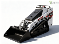 Chargeuse compacte sur chenilles Bobcat MT100 d'occasion, conforme aux normes EPA EURO 5, pour travaux de terrassement, construction et aménagement paysager.