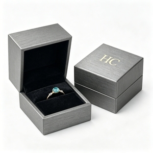 Custom Branded Leather Ring <b>Box</b> Wholesale Luxury Square Jewelry Packaging Gift <b>Box</b> Supplier for Fine Jewelry Shop <b>Displays</b> - Product Image 3