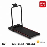 Caminadora Plegable para Debajo del Escritorio, para Oficina en Casa, Motor de 1.5HP, Cinta de Correr con Absorción de Impactos, Carga Máxima 100kg