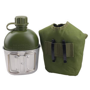 Échantillon gratuit fabricant populaire Ensemble de gourde de camping en plein air trois pièces avec tasse et couvercle - Product Image 4