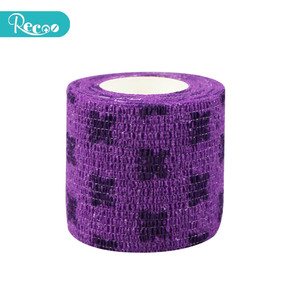 Chine Usine Vente Chaude Médical Élastique Vet wrap Bandage auto-adhésif avec Tissu Non-tissé pour Vétérinaire Animal Chien Cheval - Product Image 4