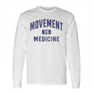 Movement Is Medicine T-shirt à manches longues pour entraîneur sportif, médecine sportive - Product Image 2