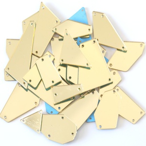Strass à coudre en acrylique miroir Oleeya, tailles assorties, pour travaux manuels DIY, pierres plates à coudre pour décorations de vêtements et robes - Product Image 3