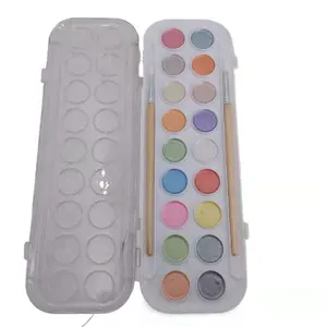 Professional Shimmery Colors Metallic Water Color Paint Artists Glitter Solid Watercolors Palette Set With Brush