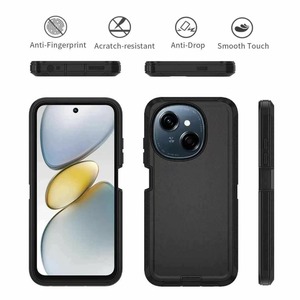 Hot <span class=keywords><strong>3</strong></span> trong <span class=keywords><strong>1</strong></span> Defender điện thoại bìa cho TECNO Spark đi 2025 2024 mẫu miễn phí Heavy Duty 360 điện thoại bìa với vành đai Clip - Product Image 4