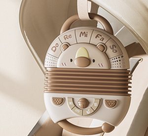 Accordéon musical en gros, jouet multifonctionnel, clavier mignon en forme d'ours, avec lumière musicale, alimenté par piles - Product Image 2