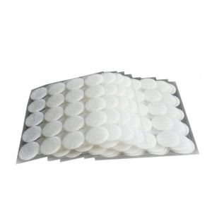Spot Supply Eco-friendly 2cm 2.5cm White Rectangle <b>Hook</b> Loop Dots Strong <b>Adhesive</b> Die Cut Polyester/Nylon <b>Hook</b> Loop Fastener - Product Image 3