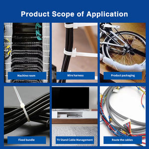 Excellent Quality Releasable Nylon Cable <b>Tie</b> with Stop Point 4.8*190mm Strong Anti-Theft Buckle Industrial Use 100 Pieces/Pack - Product Image 6