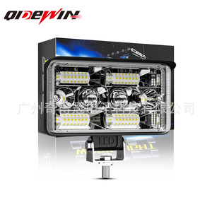 Luz de Trabajo LED Qideguan de 4 Pulgadas, 55W, 6000Lm, Luz de Punto de Doble Color para Autos y Camiones, Iluminación Auxiliar - Product Image 1