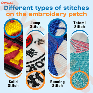 ป้าย<span class=keywords><strong>ชื่อ</strong></span>ปักลายแบบกำหนดเอง ตัวอักษรภาษาอังกฤษ/รูปหัวใจ/รูปดอกไม้ ป้ายปักลายสองด้านแบบรีดติด สำหรับหมวก - Product Image 5