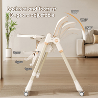 Chaise haute à bascule pour bébé, chaise haute pour bébé, réglable, amovible, sécurisée, chaise haute pour enfants, chaise haute pour bébé pour restaurant, chaise haute pour bébé pour l'alimentation