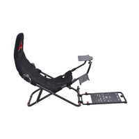 Cockpit de simulateur de conduite réglable GY018, siège de jeu avec levier de vitesses pliable pour Thrustmaster G29