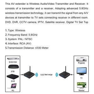Transmetteur et récepteur Audio-vidéo sans fil, 5.8GHz, AV550, vente en gros, 500m, original - Product Image 4