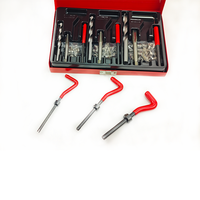 Kit de réparation de filetages 88 pièces avec clés hexagonales, tournevis et étui métallique spécifique aux vis, OEM