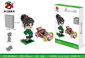 Venta caliente PIN ZHI XING 8834-1 chica carácter Mini bloques de juguetes modelo juguetes para niñas - Product Image 4