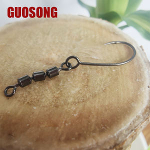 Confezione Multipla di Anelli a Otto Tripli, Modello Premium di Ami da Pesca con Occhiello Grande e Ardiglione per Esche e Spinner - Product Image 3