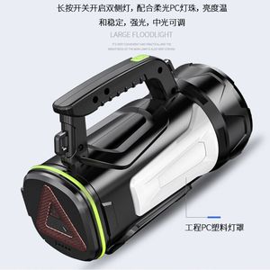 Projecteur portable à LED rechargeable, lampe de poche d'urgence pour l'extérieur, lampe de camping, interrupteur tactile, matériau ABS - Product Image 4