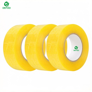 Cinta Adhesiva Acrílica Amarillenta Personalizada, Sensible a la Presión, BOPP, Activada por Agua, <span class=keywords><strong>de</strong></span> una Sola Cara, Rollo Jumbo, Cinta <span class=keywords><strong>de</strong></span> Embalaje <span class=keywords><strong>de</strong></span> Celofán para Cartón - Product Image 1