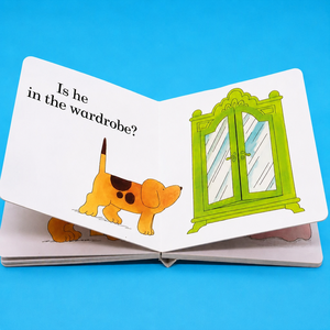 Edizione originale inglese di Where's Spot? Libro cartonato con finestrelle da sbucciare. Dove è Spot? Per favore, sfoglia il libro cartonato. - Product Image 3