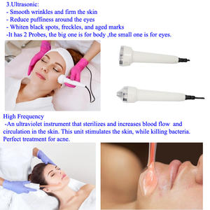 Mesin semprot vakum 4 in 1, mesin Kecantikan Pembersih Wajah Ultrasound dan frekuensi tinggi - Product Image 3