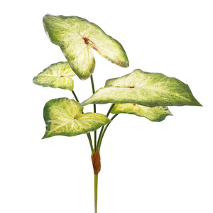 Hojas Artificiales de Taro, Planta Artificial de PVC de Alta Simulación, Decoración de Pared con 7 Cabezas de Anturio, Decoración Interior - Product Image 4