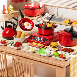 Jouets de jeu de rôle pour filles, mini <span class=keywords><strong>cuisine</strong></span> de <span class=keywords><strong>simulation</strong></span>, ustensiles de <span class=keywords><strong>cuisine</strong></span> pour enfants qui peuvent cuisiner, puzzle de fruits, jouets joyeux - Product Image 1